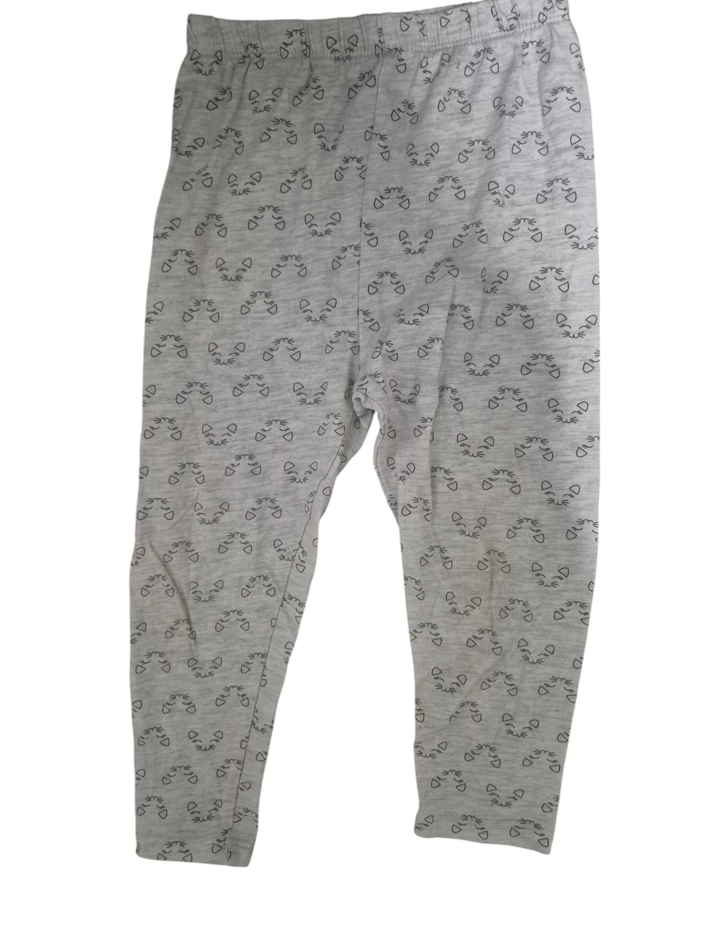 Bas de pyjama gris à motif